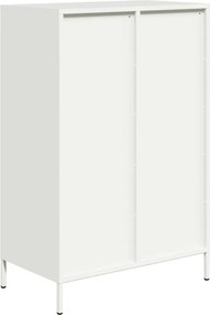 vidaXL Ντουλάπι Λευκό 68x39x101,5 εκ. από Χάλυβα