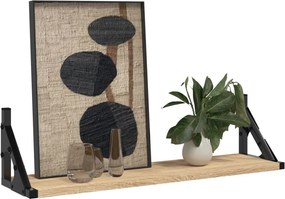 vidaXL Ράφια Τοίχου 2 τεμ. Sonoma Δρυς 60 x 15 x 15,5 εκ.
