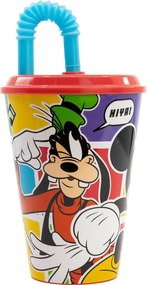 Κούπα με Καλαμάκι με Mickey Mouse CZ11364 430 ml