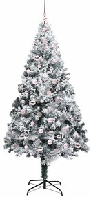 vidaXL Τεχνητό Χριστουγεννιάτικο Δέντρο με 300 LED Λευκό 240 cm