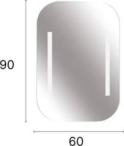 Καθρέπτης Διάφανο LALIO 60x4.5x90