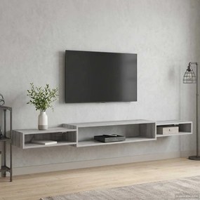 vidaXL Κρεμαστός θρανίο τηλεόρασης Επιτοίχιο Γκρι Sonoma