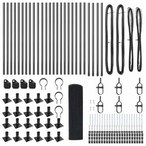 vidaXL Στύλος Περιφράξεων Γκρι