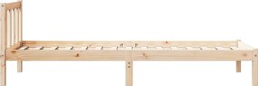 vidaXL Πλαίσιο Κρεβατιού Μακρύ Χωρίς Στρώμα 80x220 εκ Μασίφ Πεύκο