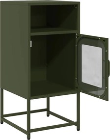 vidaXL Κομοδίνο ντουλάπι Ελαιοπράσινο 36x39x78 cm από