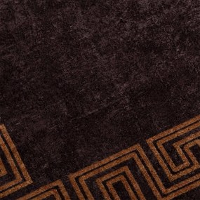 vidaXL Χαλί Runner MARSA Μαύρο 100 x 100 cm Πολυέστερ και PVC