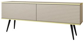 Έπιπλο τηλεόρασης ORO_MDF Μπεζ 135x53x32cm