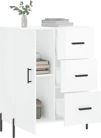 vidaXL Ντουλάπι Γυαλιστερό Λευκό 69,5x34x90 εκ. Επεξεργασμένο Ξύλο