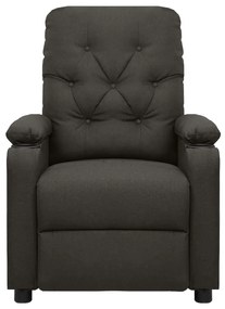 vidaXL Πολυθρόνα Μασάζ Ηλεκτρική Taupe Υφασμάτινη