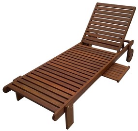 Muhler 1001754 Ξαπλώστρα Ξύλινη Meranti 194x71x80cm