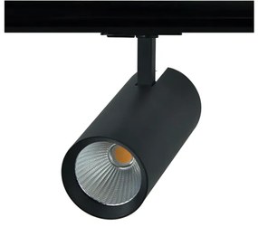 Σποτ Φωτιστικό Ράγας LED 27W Μονοφασικό IP20 4000K Soline ACA-SOLINE2740B2-Μαύρο SOLINE2740B2