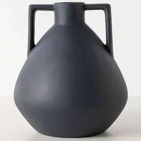 Βάζο 963DNL1219 22x22x27cm Anthracite Aberto Design Κεραμικό