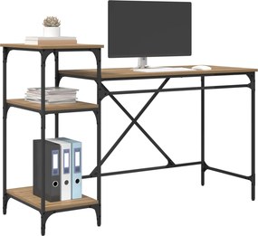 vidaXL Γραφείο Artisan Oak Επεξεργασμένο ξύλο 135 x 50 x 90 cm