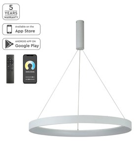 Γραμμικό Φωτιστικό SE LED SMART 80 AMAYA PENDANT WHITE Δ5 - 51W - 100W - 77-8142