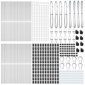 vidaXL Στυλοί περίφραξης  52 pcs Ø32 mm 190 εκ. Γαλβανισμένο Χάλυβα