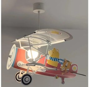 Παιδικό Φωτιστικό Οροφής Little Teddy Planes Κόκκινο 54572 Ango-54572-Κόκκινο 54572
