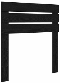 vidaXL Κεφαλάρι Μαύρη Οξυά 75 cm Επεξεργασμένο ξύλο