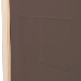 vidaXL Διαχωριστικό Δωματίου με 3 Πάνελ Καφέ 120x170x4 εκ. Υφασμάτινο