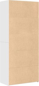 vidaXL Ντουλάπι Λευκό 80x42,5x185 εκ. από Επεξεργασμένο Ξύλο