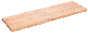 vidaXL Επιφ Τραπεζιού Αν Καφέ 180x60x(2-6)εκ.Ακατέργ. Μασίφ Ξύλο Δρυός