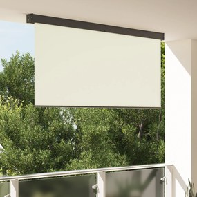 vidaXL Εξωτερικό ρολό Striped Χειροκίνητος Κρεμ 220 x 250 cm ύφασμα