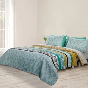 Σεντόνια Υπέρδιπλα (Σετ) Whitegg BA163 Τυρκουάζ ΧΩΡΙΣ ΛΑΣΤΙΧΟ 240x267