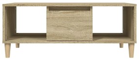 vidaXL Τραπεζάκι Σαλονιού Sonoma Δρυς 90x50x36,5 εκ. Επεξεργασμ. Ξύλο
