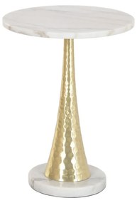 Βοηθητικό Τραπέζι Home ESPRIT Λευκό Χρυσό 41 x 41 x 53 cm