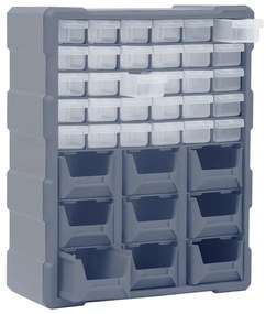 vidaXL Κουτί Αποθήκευσης/Οργάνωσης με 39 Συρτάρια 38 x 16 x 47 εκ.