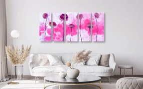 5 μέρη εικόνα λουλούδια με ροζ ατμό - 200x100