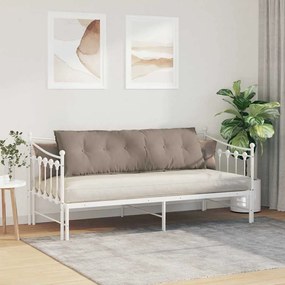 vidaXL Μαξιλάρι Πλάτης Taupe 160 x 50 cm Ύφασμα Μικροΐνας