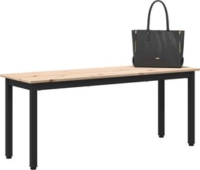 vidaXL παγκάκι Φυσικό 110 x 35 x 45 cm Στερεά ξυλεία πεύκου