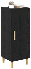 vidaXL Πλαϊνό γραφείο Μαύρη δρυς 34,5 x 34 x 90 εκ. Επεξεργασμένο ξύλο