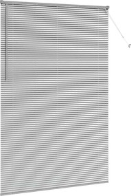 vidaXL Βενετσιάνικες Ρόδες Ασημί 220 x 145 εκ Αλουμίνιο