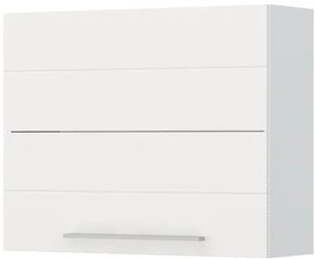 Ντουλάπι κρεμαστό Hudson V7-90-2KP-Λευκό - Λευκό γυαλιστερό - 90.00Χ32.00Χ72.00cm