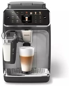 Philips EP4446/70 Αυτόματη Μηχανή Espresso Εντοιχιζόμενη 1500W Πίεσης 15bar για Cappuccino με Μύλο Άλεσης Ασημί