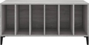 vidaXL Δισκοθήκη Γκρι Sonoma 100 x 38 x 48 εκ. από Επεξεργασμένο Ξύλο