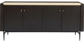 Μπουφές Milano Ξύλο Καφέ-Μαύρος  180x55x85εκ - Μπεζ