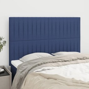 vidaXL Κεφαλάρι Μπλε 144x5x118/128 εκ. Ύφασμα