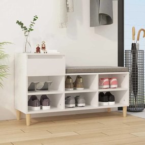 vidaXL Παπουτσοθήκη Λευκή 102x36x60 εκ. από Επεξεργασμένο Ξύλο