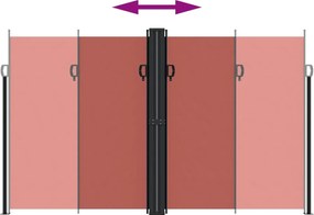 vidaXL Σκίαστρο Πλαϊνό Συρόμενο Τερακότα 200 x 600 εκ.