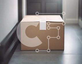 Intra Συλλεκτικό Ξύλινο Παζλ Plywood  4mm - Κουτί από χαρτόνι σε ένα διάδρομο Σε Ξύλινο Κουτί - Διαστάσεις: 10x10 cm – 25 κομμάτια