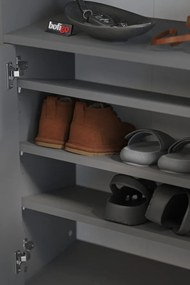 Ντουλάπι παπουτσιών με 4 πόρτες και 9 διαμερίσματα σύγχρονο 72x32x170 cm
