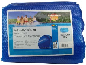Summer Fun Κάλυμμα Πισίνας Καλοκαιρινό Ηλιακό Οβάλ Μπλε 600x320 εκ. PE - Μπλε
