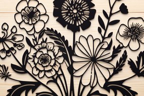 Σετ των 2 Intra απο ξύλο plywood 3mm-4mm πάχος - Πακέτο Cricut Wildflowers Δίασταση 30x20 cm INTRAFABR-87021061