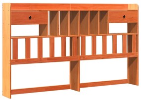 vidaXL Κρεβάτι Βιβλιοθήκη Χωρίς Στρώμα 180x200 εκ Μασίφ Ξύλο Πεύκου