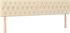 vidaXL Κρεβάτι Boxspring με Στρώμα Κρεμ 120x190 εκ. Υφασμάτινο