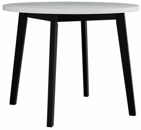 Τραπέζι Victorville 128, Άσπρο, Μαύρο, 75cm, 18 kg, Πλαστικοποιημένη μοριοσανίδα, Ξύλο, Μερικώς συναρμολογημένο, Ξύλο: Οξιά | Epipla1.gr
