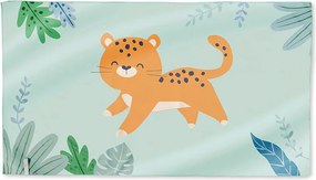 Παιδική Πετσέτα Θαλάσσης Microfiber (90x160) Saro Jungle Cheetah 64304