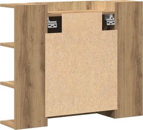 vidaXL Ντουλάπι Μπάνιου Τεχνίτης Δρυς 80x20,5x64 εκ Επεξεργασμένο Ξύλο